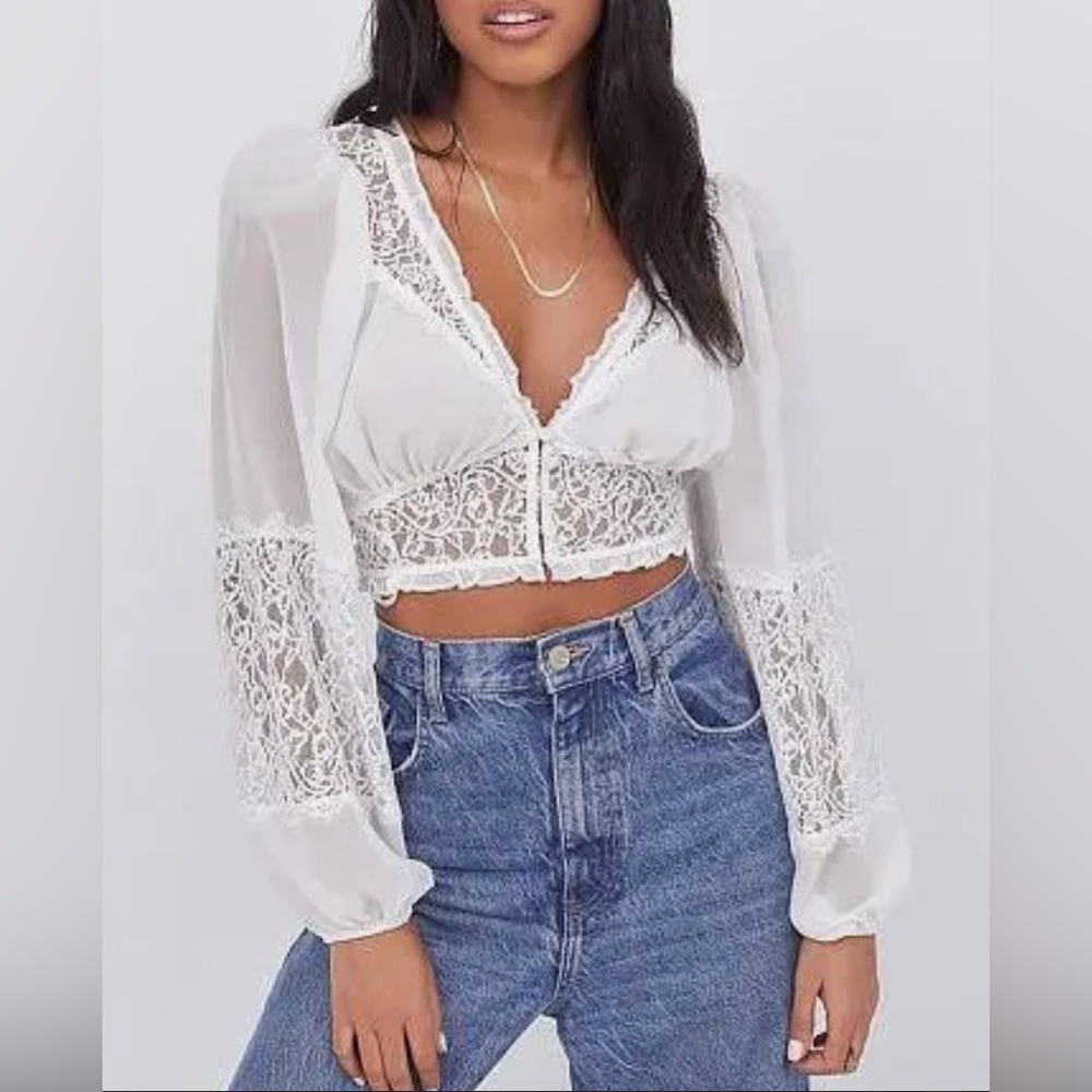 For Love & Lemons lace top